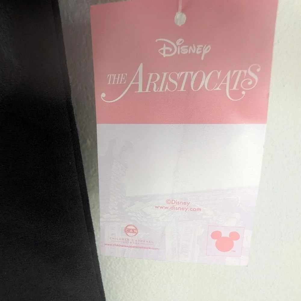 Disney Classics Girls Sz 5 Marie Aristocat Pink Sweatshirt Black Leggings Set